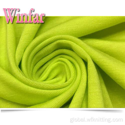 Recycled Polyester Fabric Single Jersey Solid Dye Polyester Spandex Knit Fabric Supplier